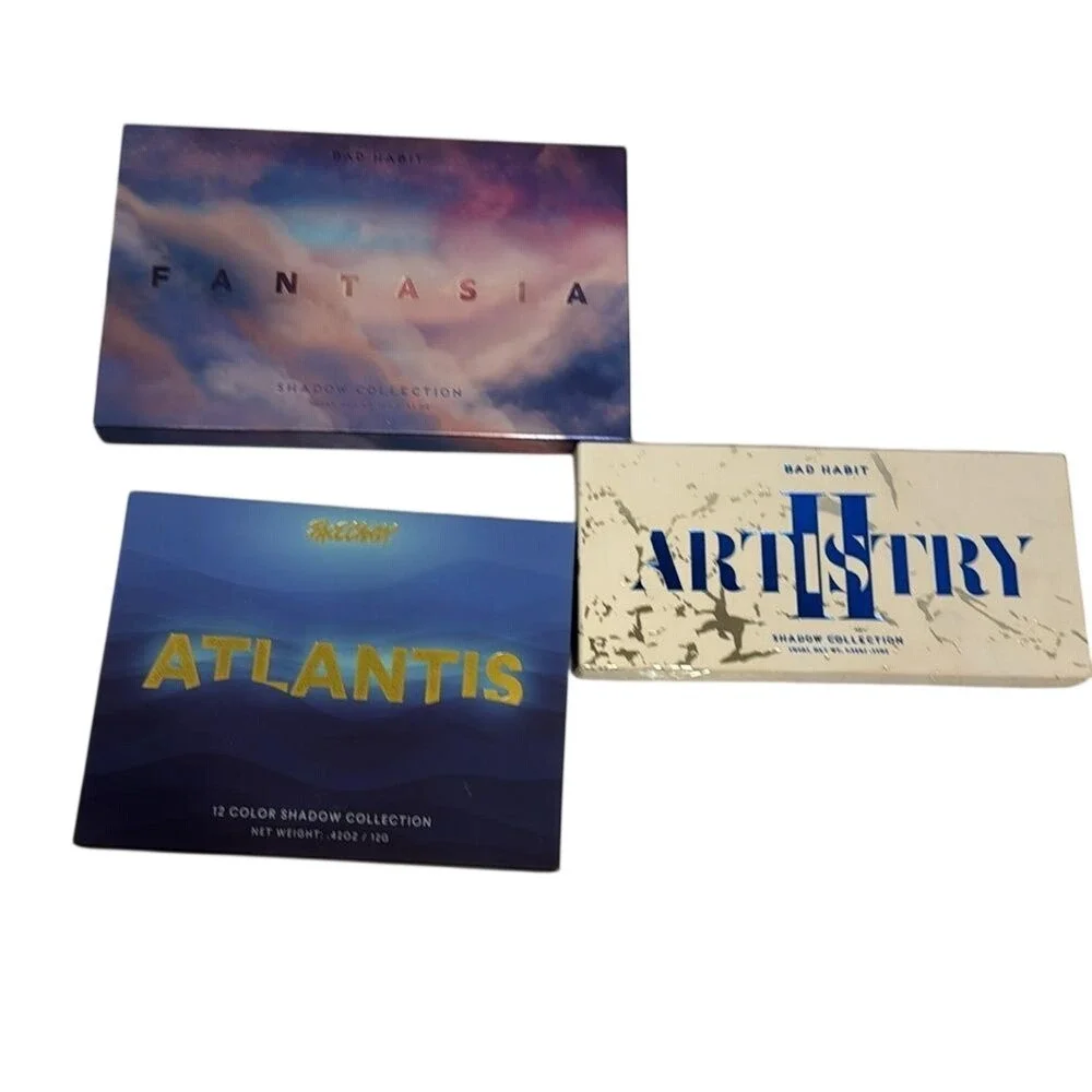 Bad habit artistry , eye candy Atlantis and fantasia eyeshadow beauty bundle